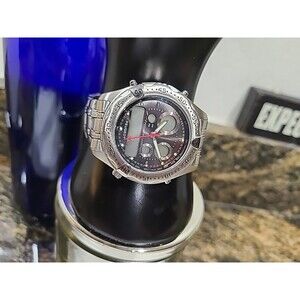 Peugeot Mens Two Toned Watch analog digital needs battery